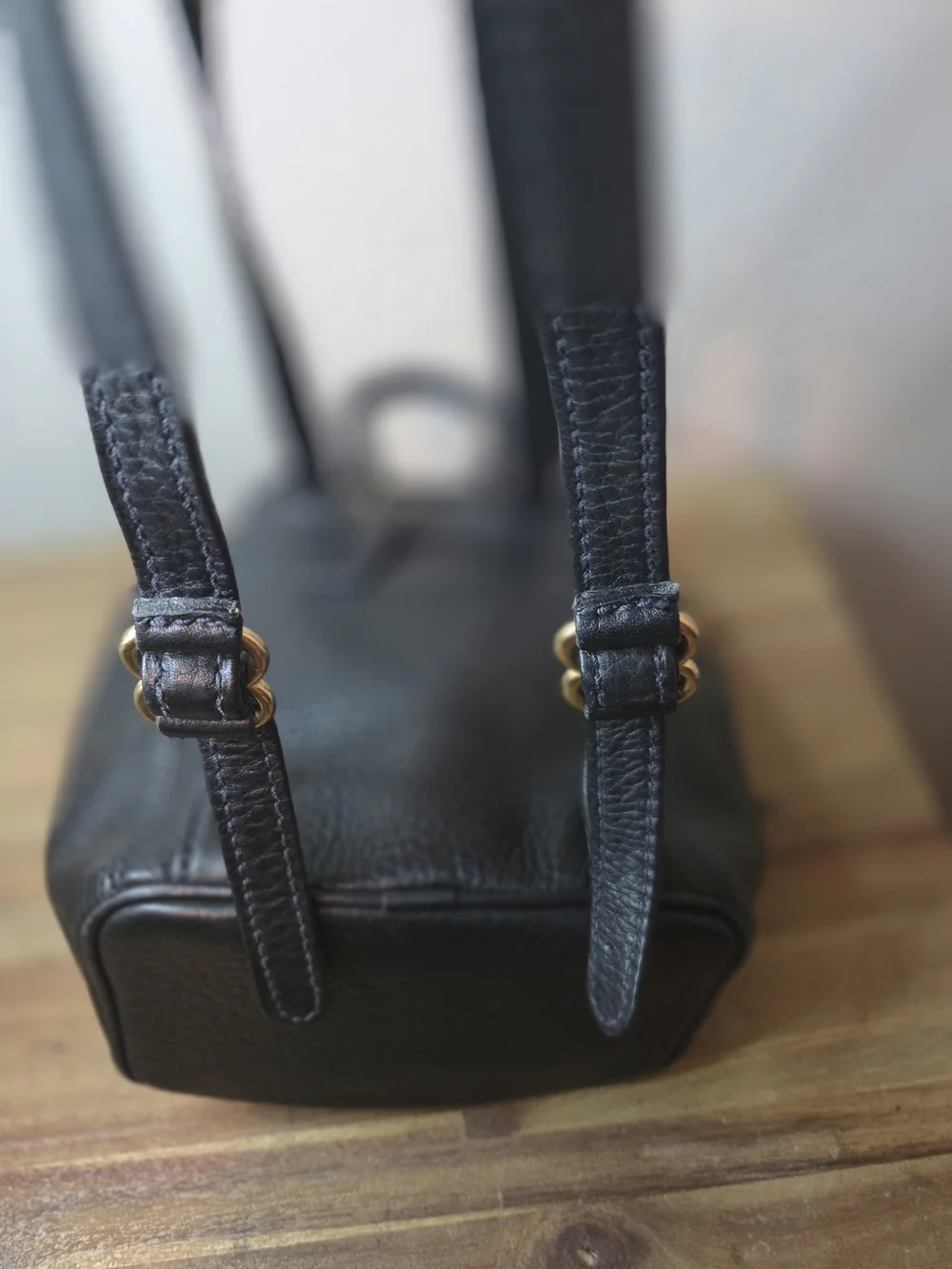 Vintage 97 Coach Sonoma Black Peppled Leather Backpack Purse 4925 w/original Tag